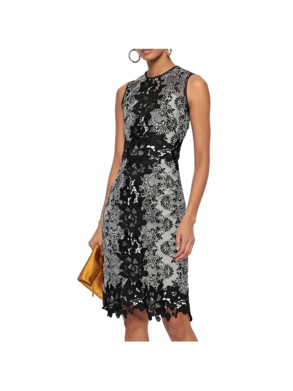 Marchesa Notte Guipure Lace Dress Size 12 NWT